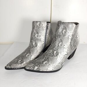 Coconuts by Matisse Women's Astoria US 8, 5M Gray Snake Skin Ankle Booties Boots